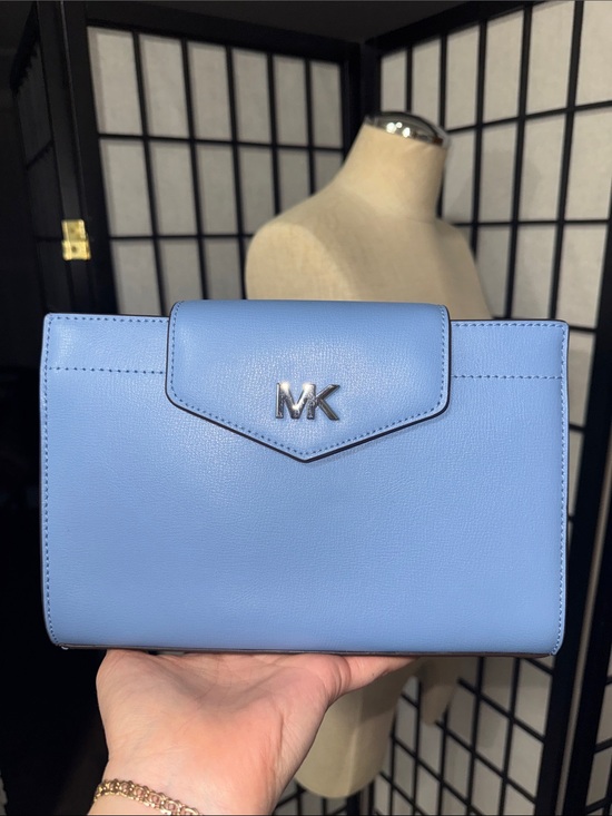 Michael Kors Handbags - MICHAEL KORS MOTT clutch crossbody FRENCH BLUE